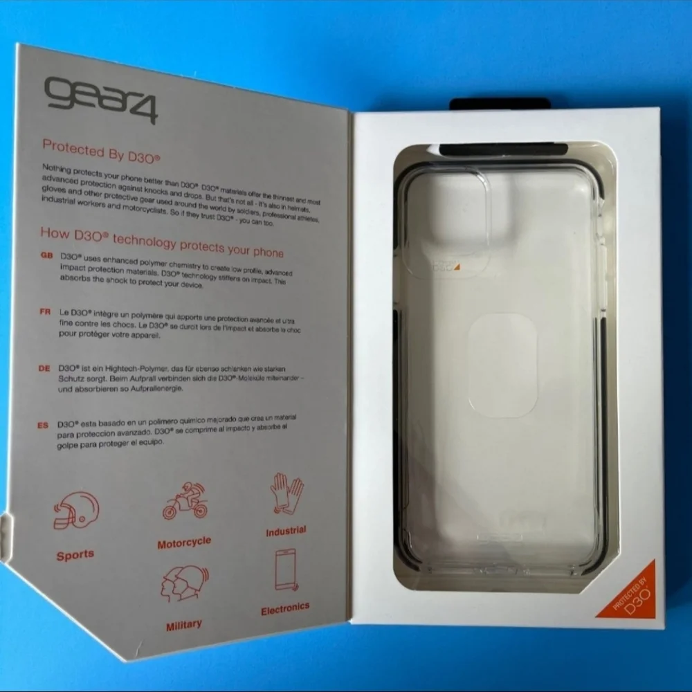 iPhone 11 Pro Max - ZAGG Gear4 Piccadilly Case (CLEAR/BLACK)